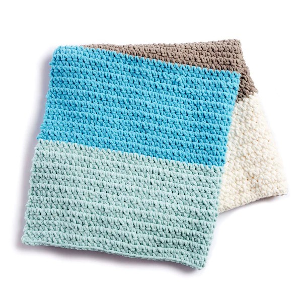Colorblock Crochet Blanket Pattern 