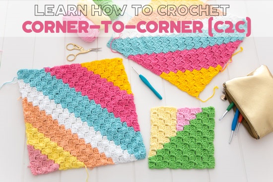 C2C crochet tutorial for beginners 