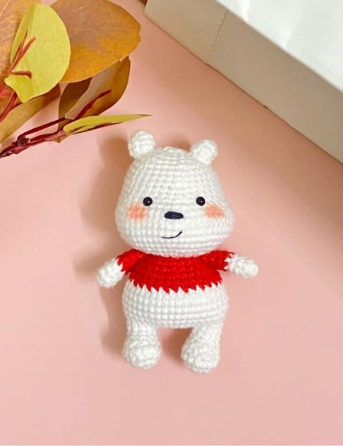 How to Crochet Polar Bear Amigurumi For Winter