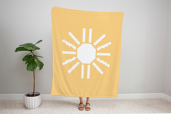 Crochet C2c Sunshine Blanket Pattern 