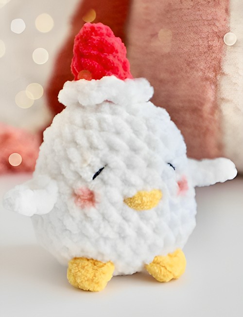 How to Crochet Chunky Chicken Plushie For Little Ones