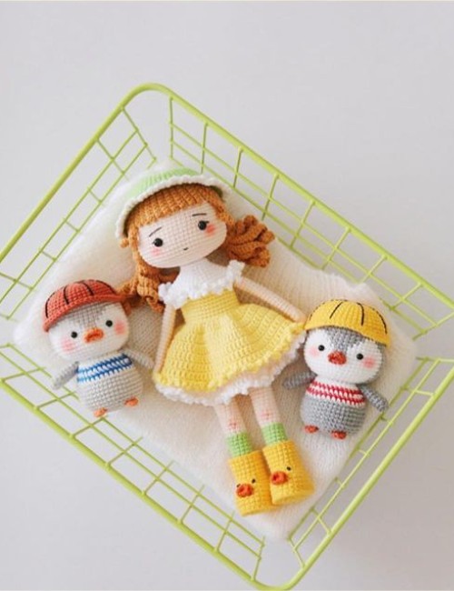Free Crochet Duck Girl Amigurumi Pattern For Daughters