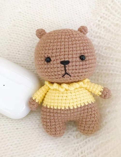 Crochet Little Bear Amigurumi Pattern For Kids Naptime