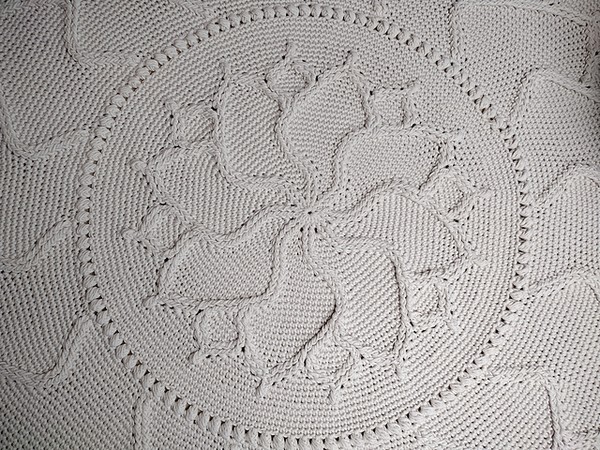 Crochet Lotos Mandala Rug Pattern