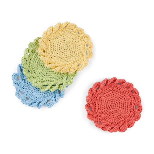 Crochet Reverse Wave Coaster Pattern
