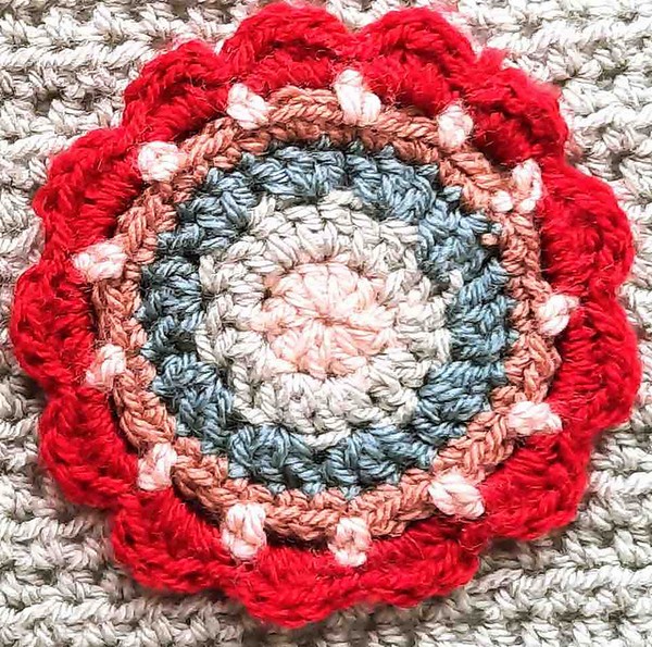 Crochet Simple Mandala Appliqué Pattern