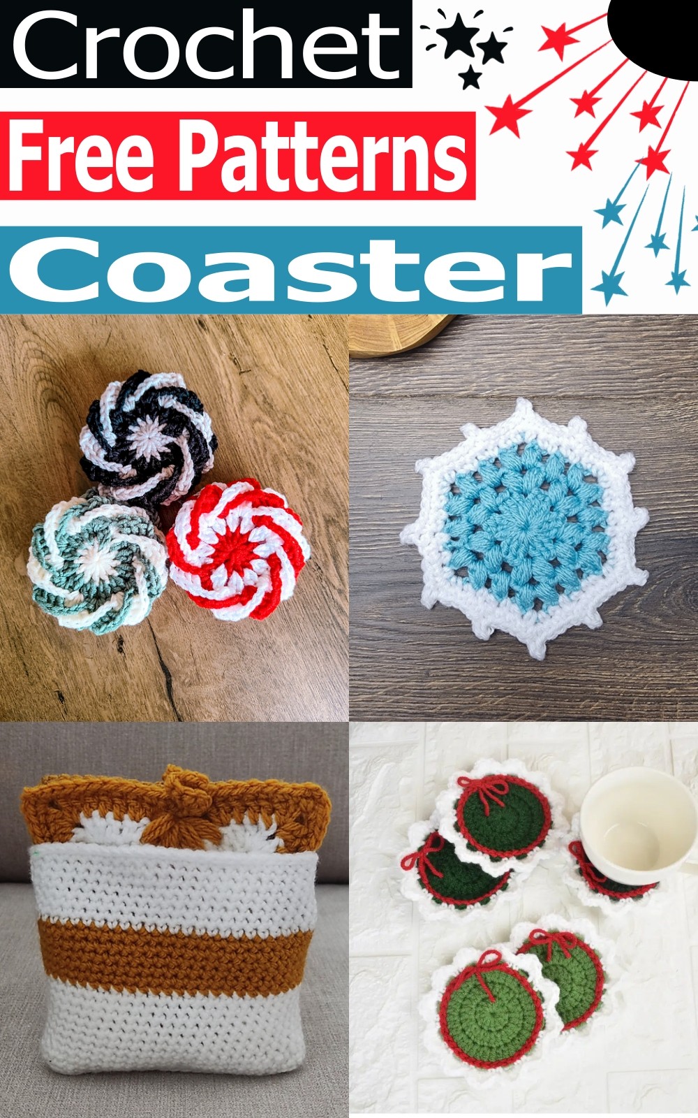 17 Free Crochet Coaster Patterns & Tips For Beginners
