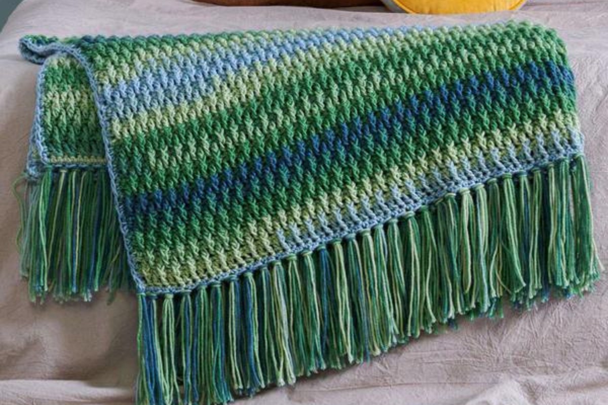 Alpine Stitch Crochet Blnakets Patterns 1
