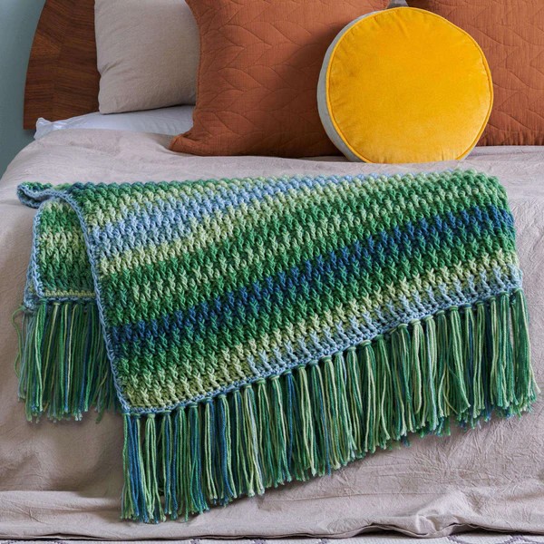 Crochet Alpine Stitch Blanket Pattern