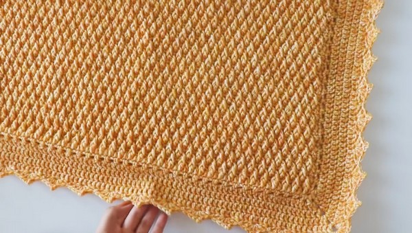Crochet Alpine Stitch Blanket