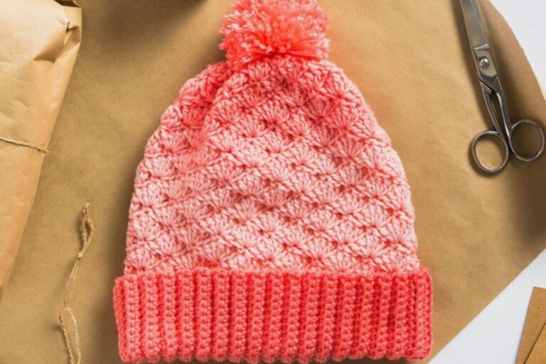 9 Free Crochet Hat Patterns With Shell Stitch For Winter Coziness
