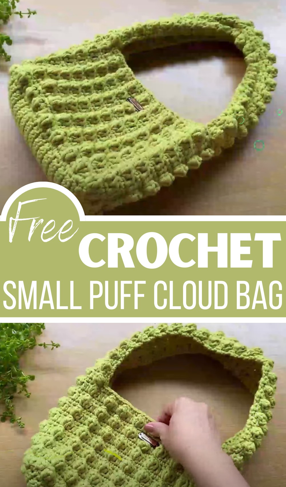 Crochet Small Puff Cloud Bag