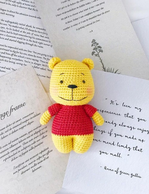 How to Crochet Winnie The Pooh Amigurumi For Gift-Giving