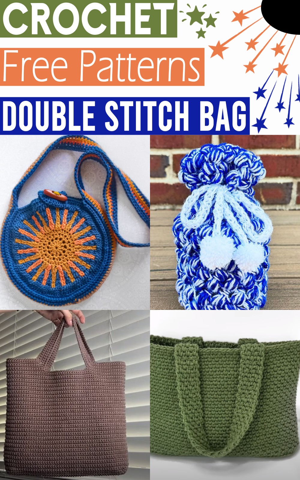 Double Crochet Stitch Bag Patterns