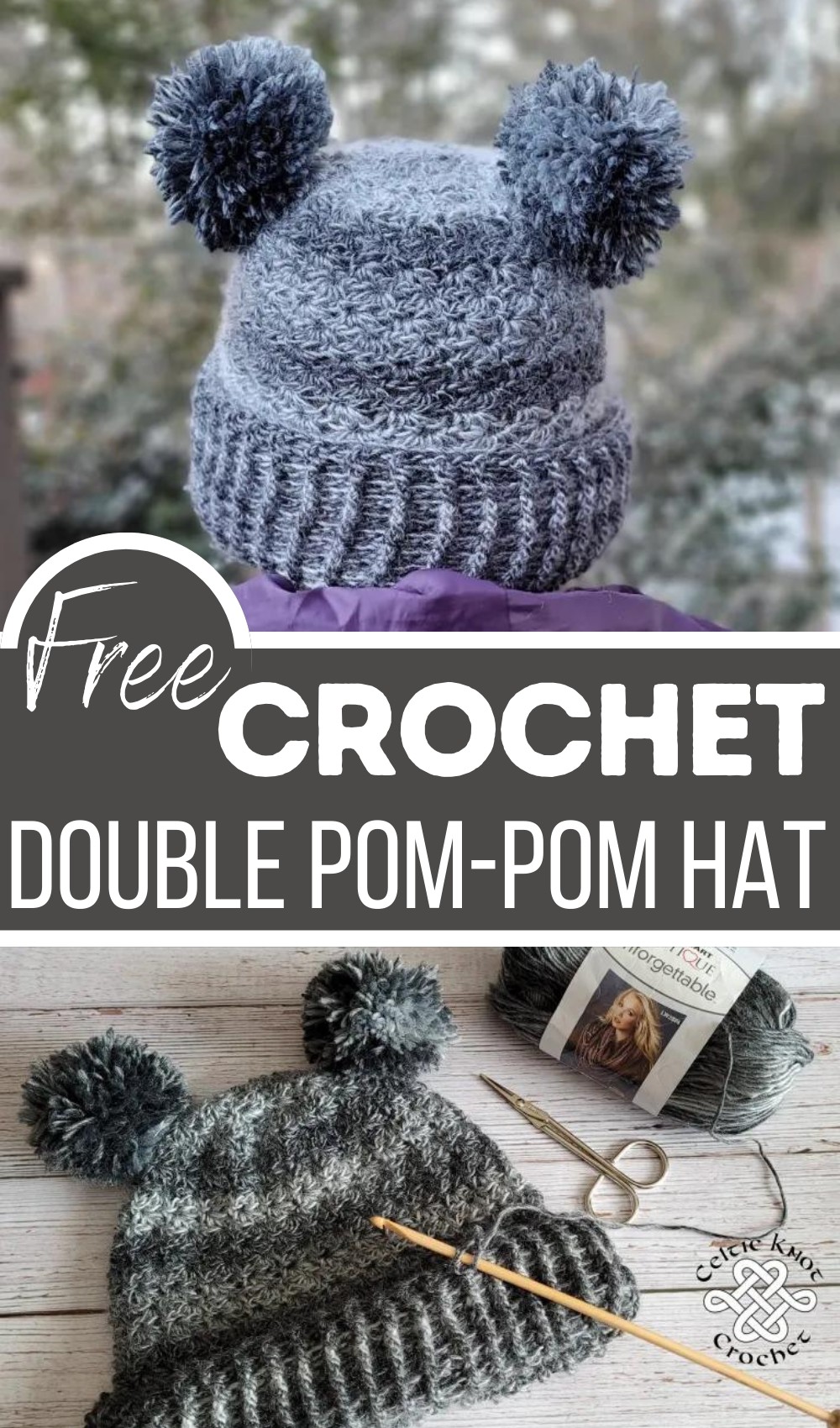 Double Pom-Pom Hat