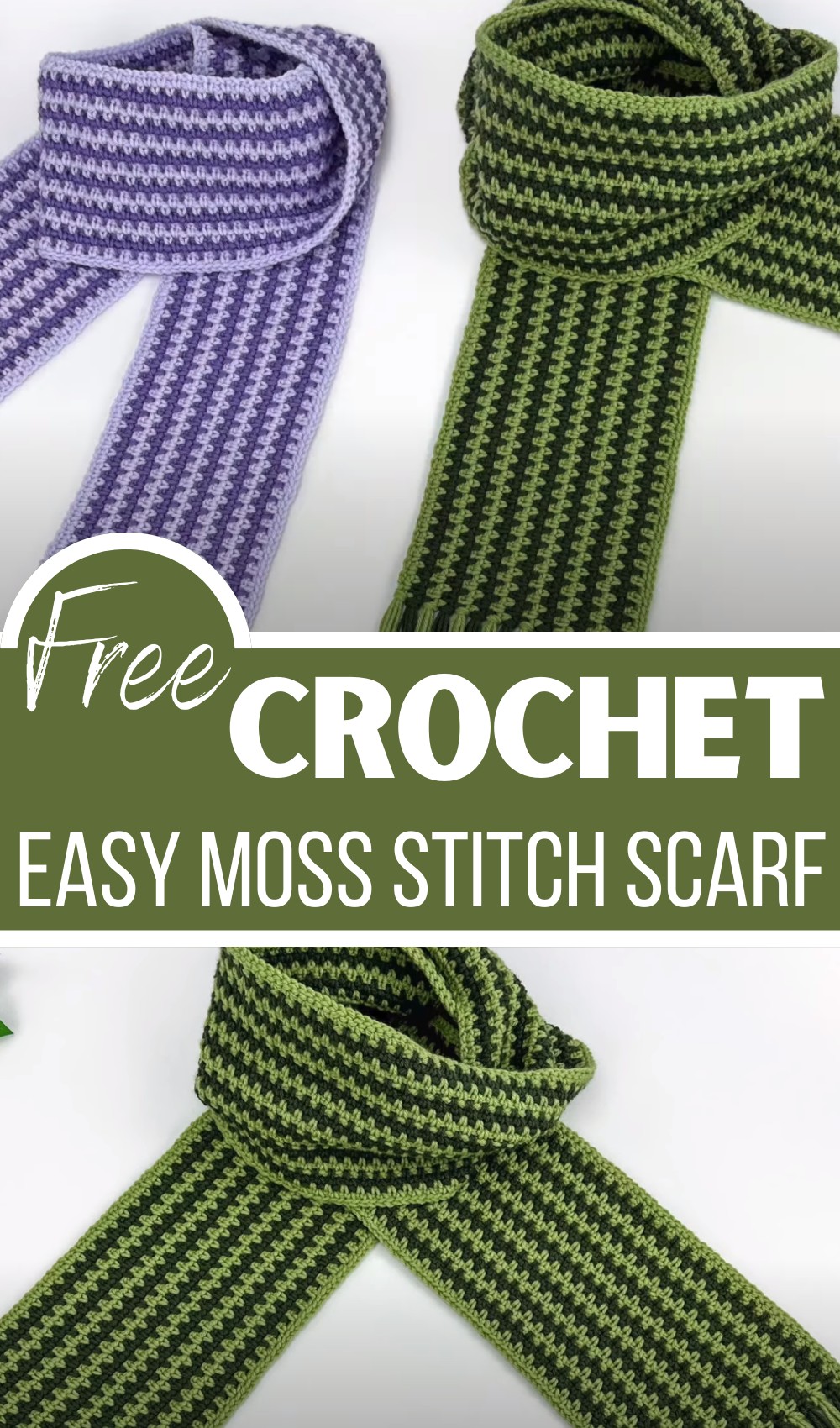 Easy Moss Stitch Scarf