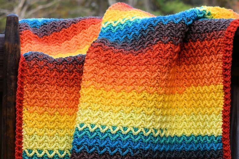 9 Double Crochet Stitch Blanket Patterns For Winter