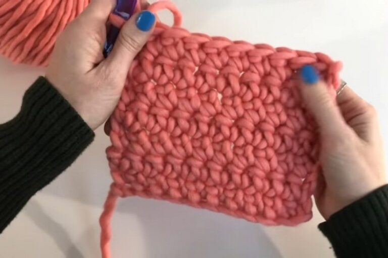 How to Crochet Extended Single Crochet Stitch (Esc)