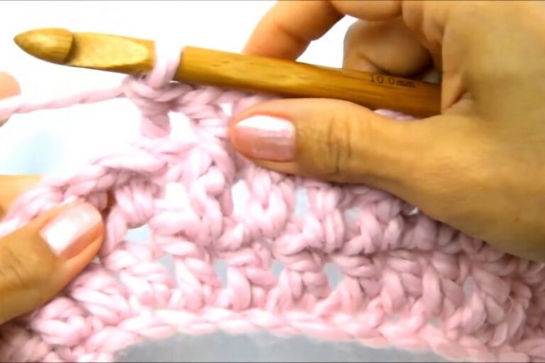 How To Post Double Crochet | Front and Back Pdc