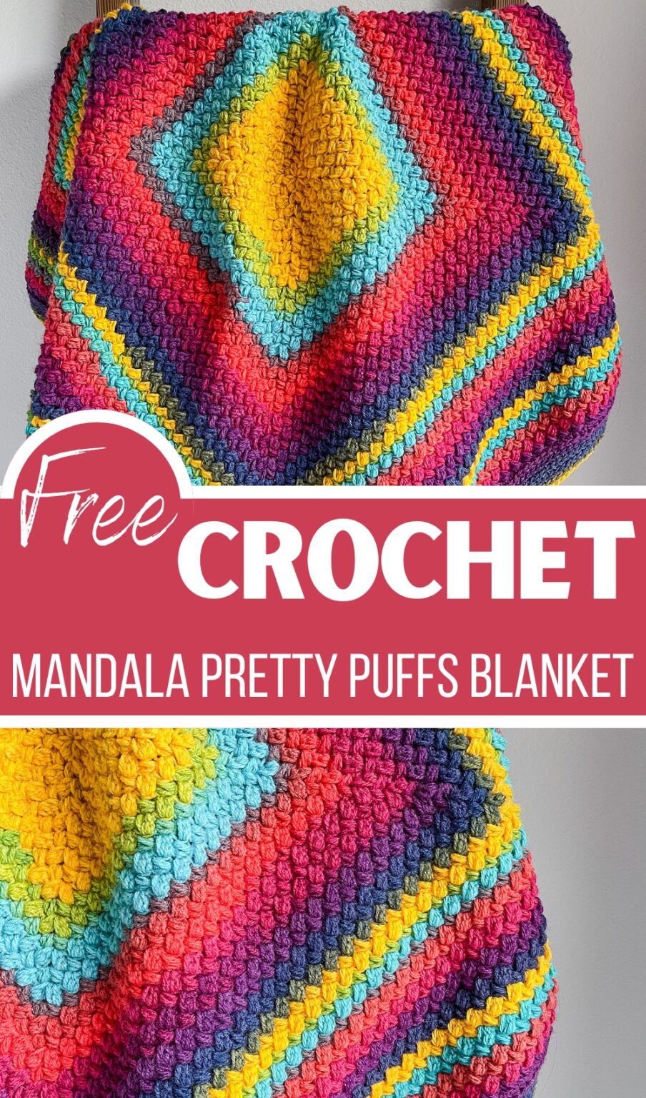 10 Free Crochet Puff Stitch Blanket Patterns For All Sizes - Red Agape Blog