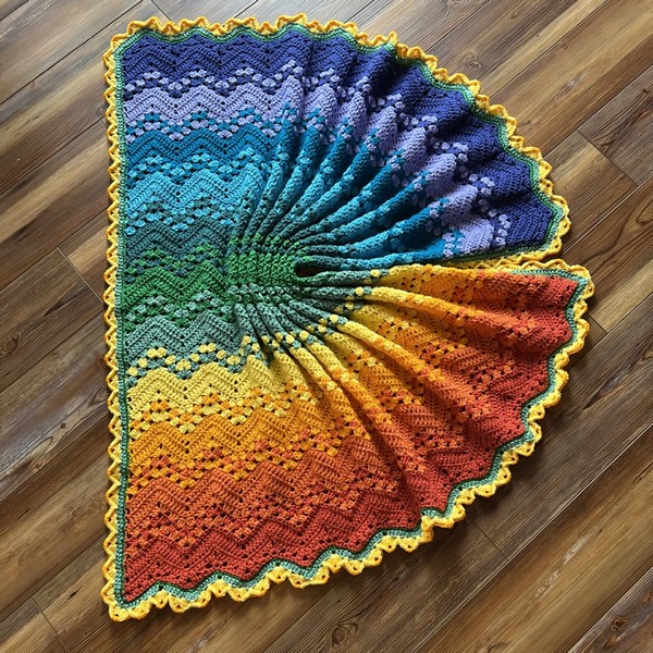 Sweetheart Rainbow Baby Blanket