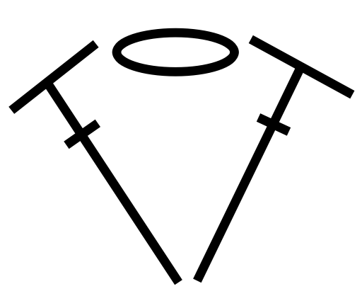 V-stitch chart symbol