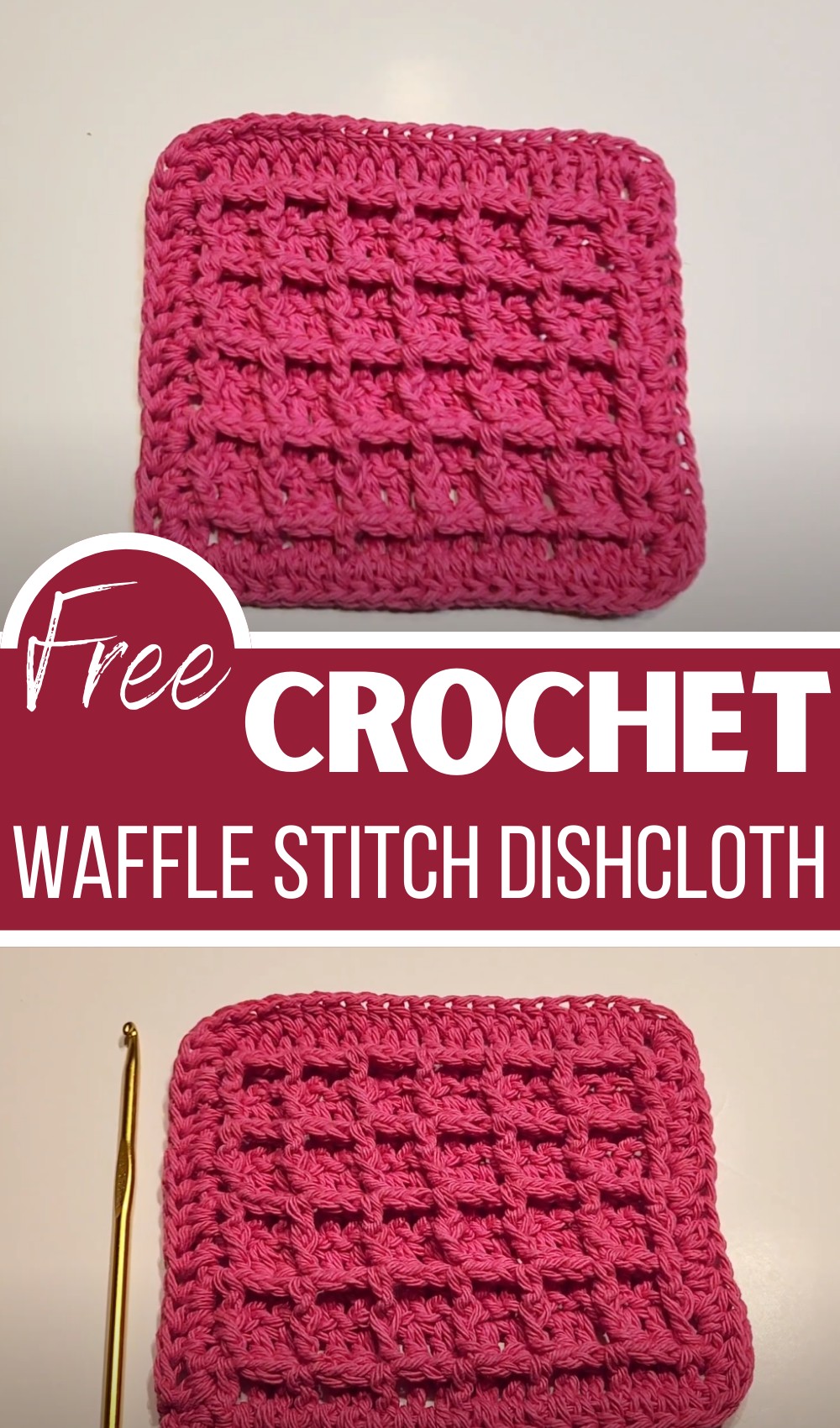Waffle Stitch Dishcloth