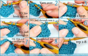 Double Crochet Increase (dc inc) | Tutorial For Beginners - Red Agape Blog