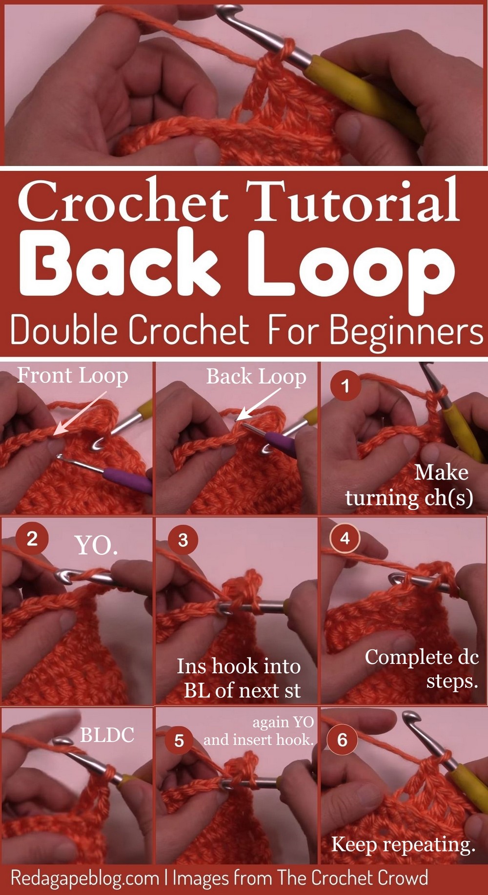  Back Loop Double Crochet 