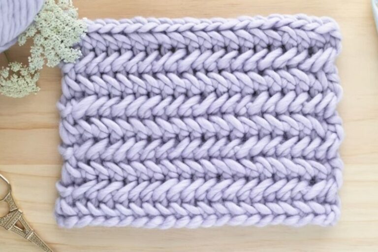 How to Herringbone Single Crochet Stitch For Beginners
