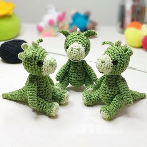 Crochet Dino Toy Amigurumi