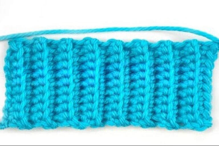 How to Crochet Ribbing Using Any Stitch