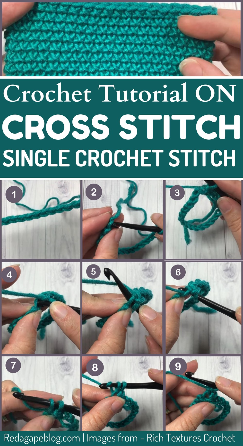 How to Single Crochet Cross Stitch