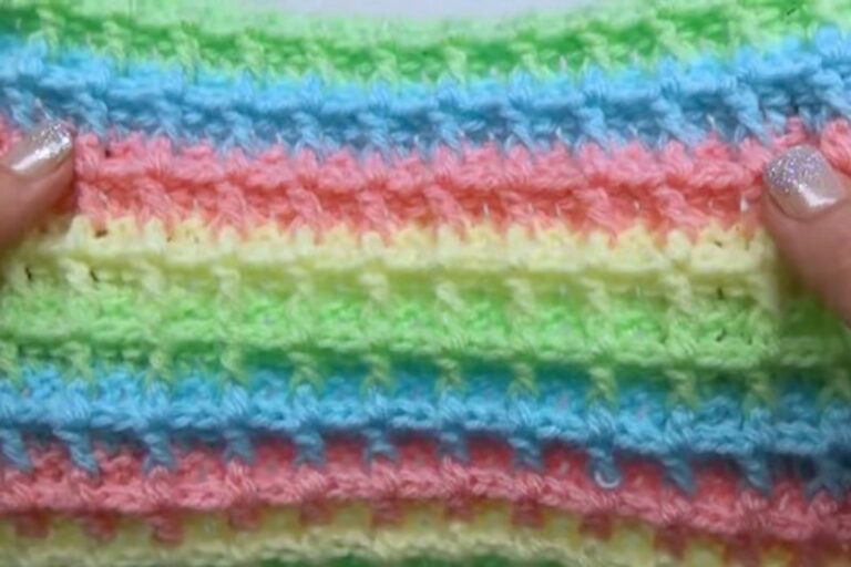 How To Crochet Waffle Stitch For Beginners