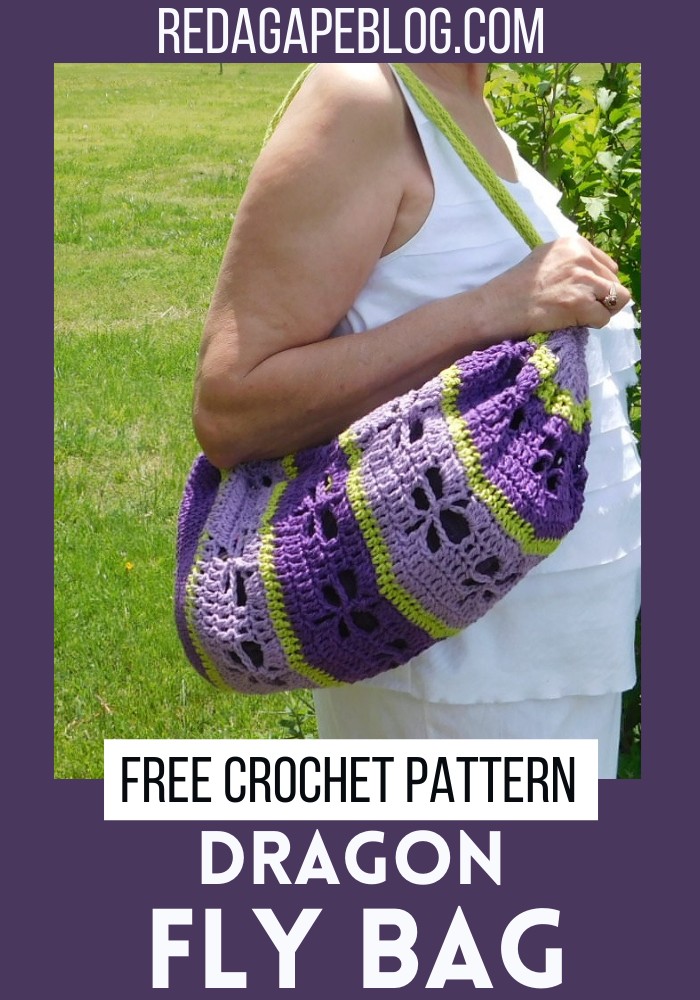Crochet Dragon Fly Bag