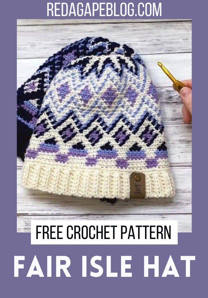 Crochet Fair Isle Hat