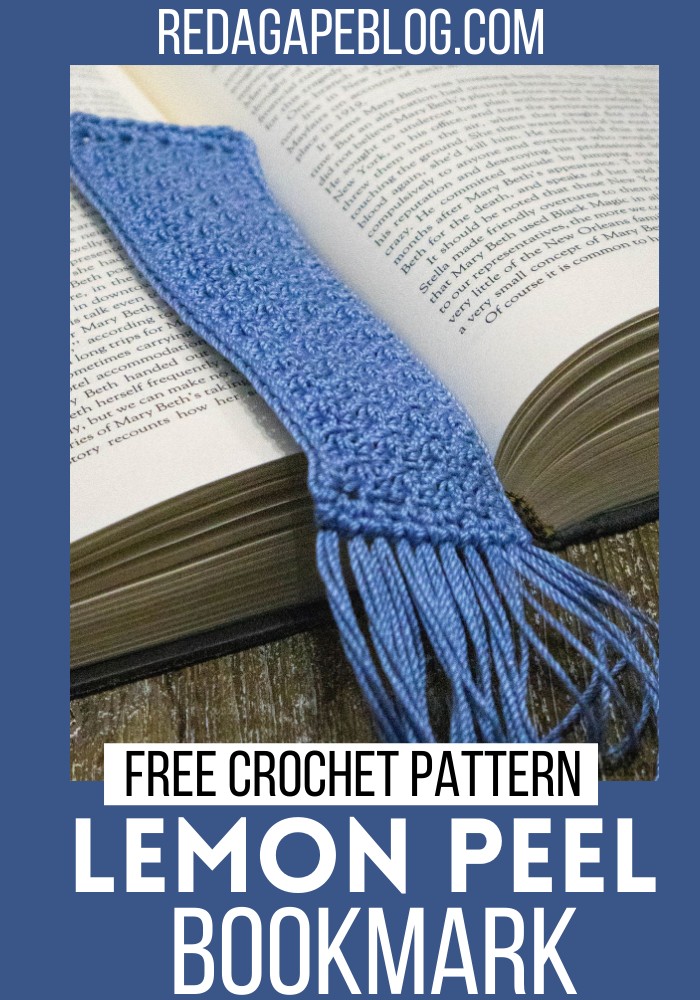 Crochet Lemon Peel Bookmark Pattern