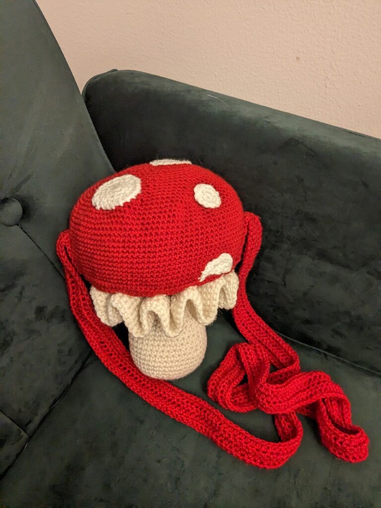 How To Crochet Cute Mushroom Purse