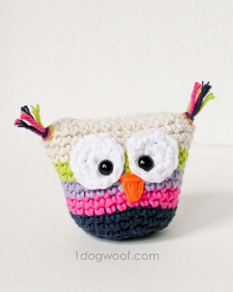 Cute Crochet Owl Pouch Pattern