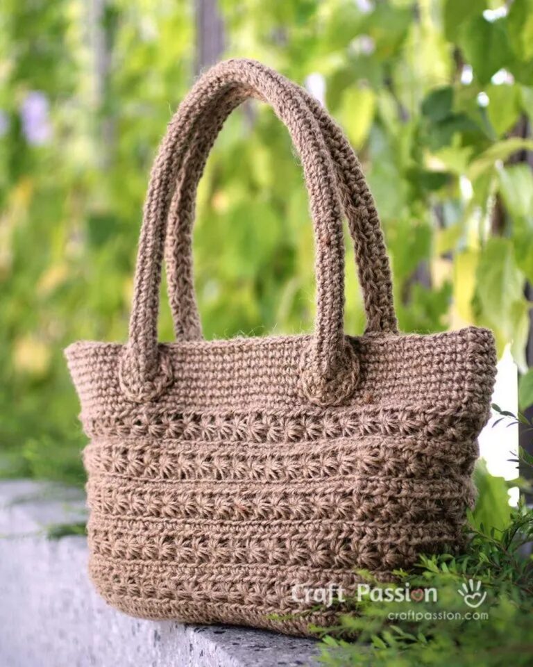 Crochet Star Stitch Tote Bag Pattern Step By Step