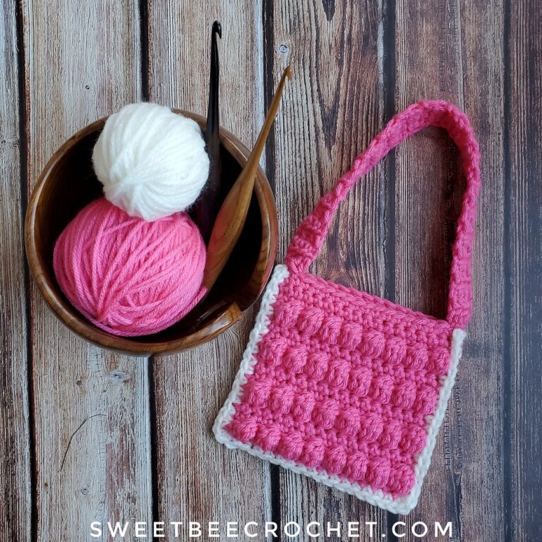 Easy Crochet Sweetheart Bobble Bag Pattern Step By Step