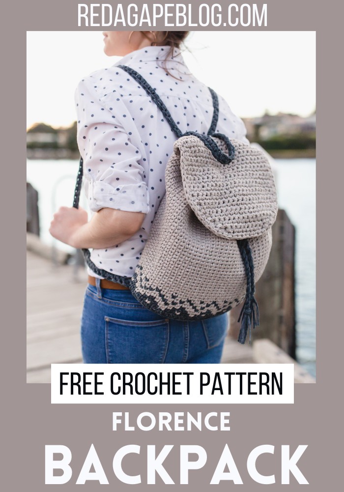 Easy Crochet Florence Backpack Pattern - Red Agape Blog