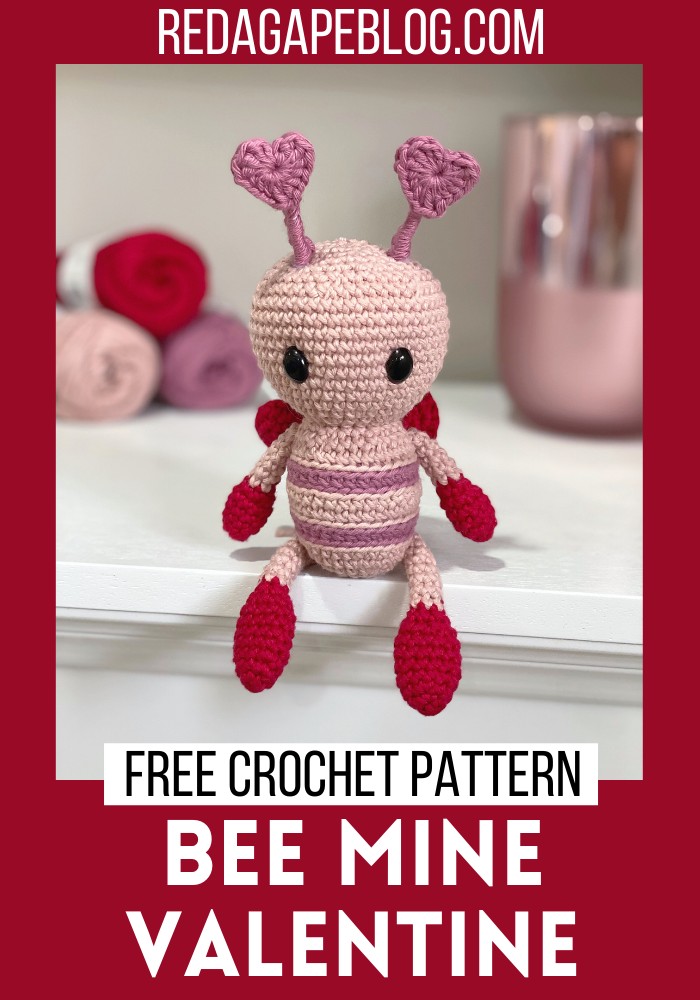 Free Crochet Bee Mine Valentine Pattern