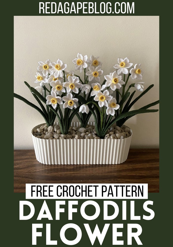 Free Crochet Daffodils Flower Pattern