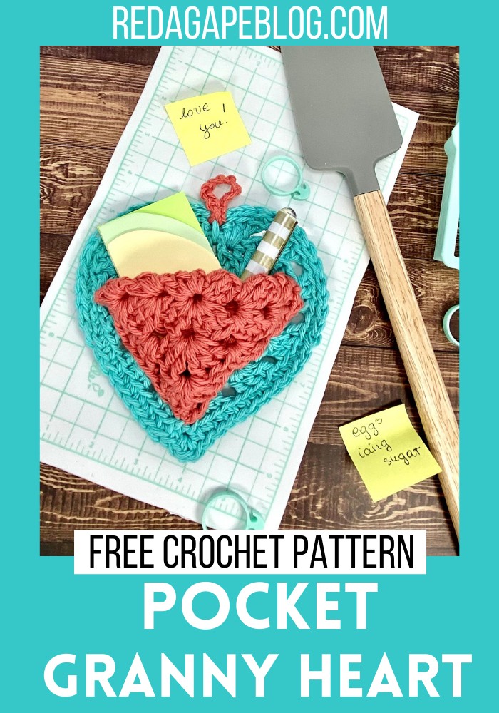 Free Crochet Pocket Granny Heart Pattern