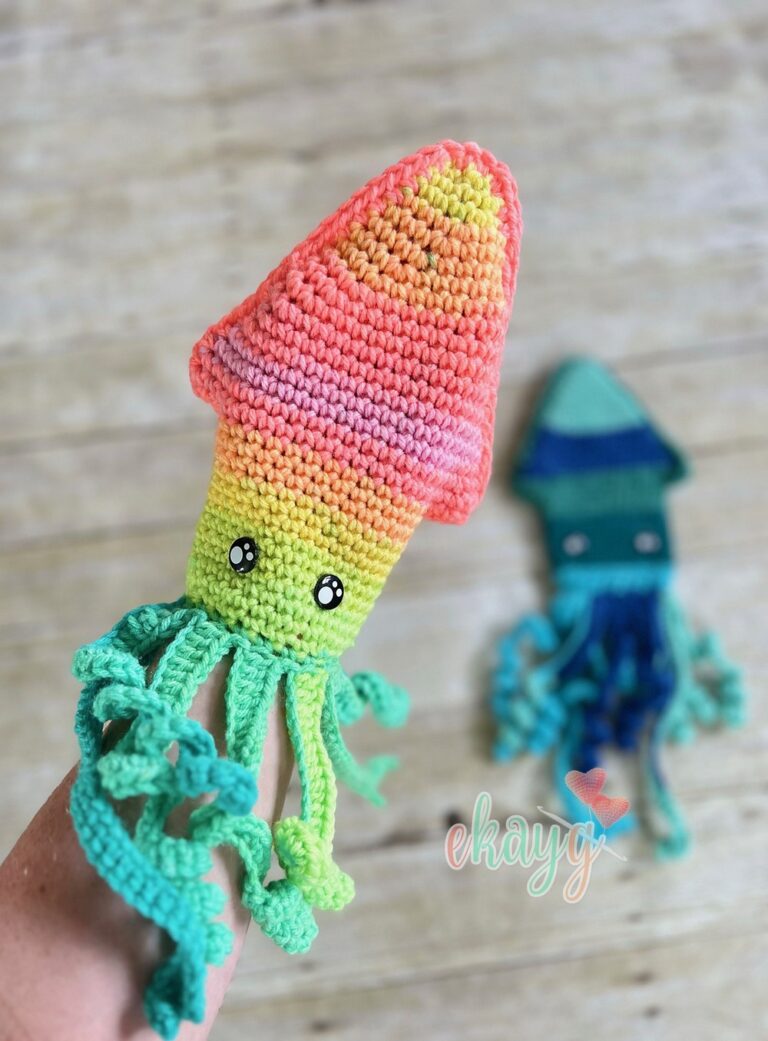 Squid Hand Puppet Pattern For Oceanic Party Favors