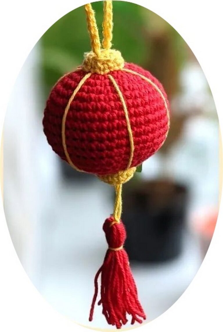 Crochet Chinese Lantern Amigurumi Pattern To Welcome Goodness