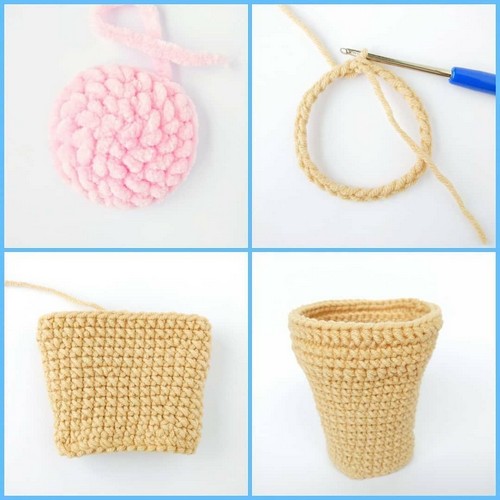 Crochet Ice Cream Pattern 1