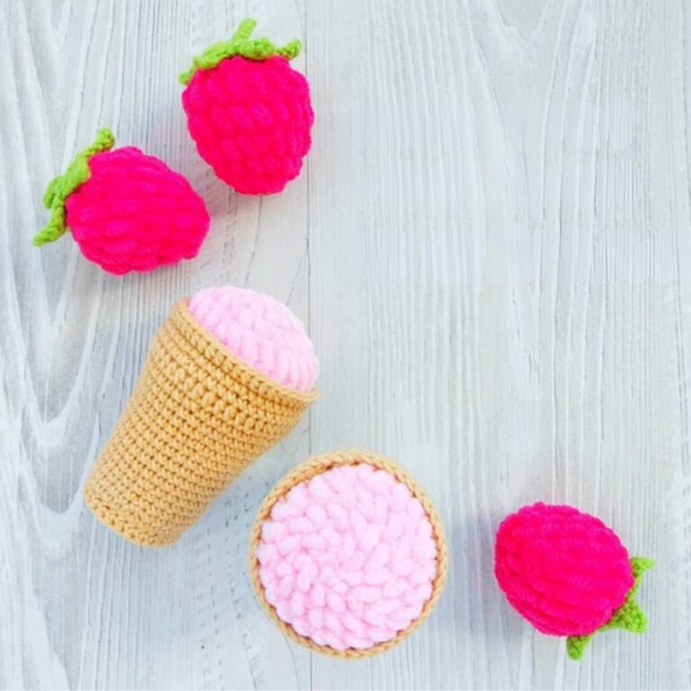 Fluffy Crochet Ice Cream Pattern Step By Step