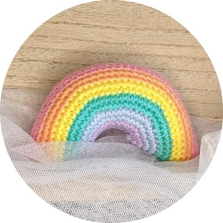 Colorful Cute Mini Crochet Rainbow Pattern